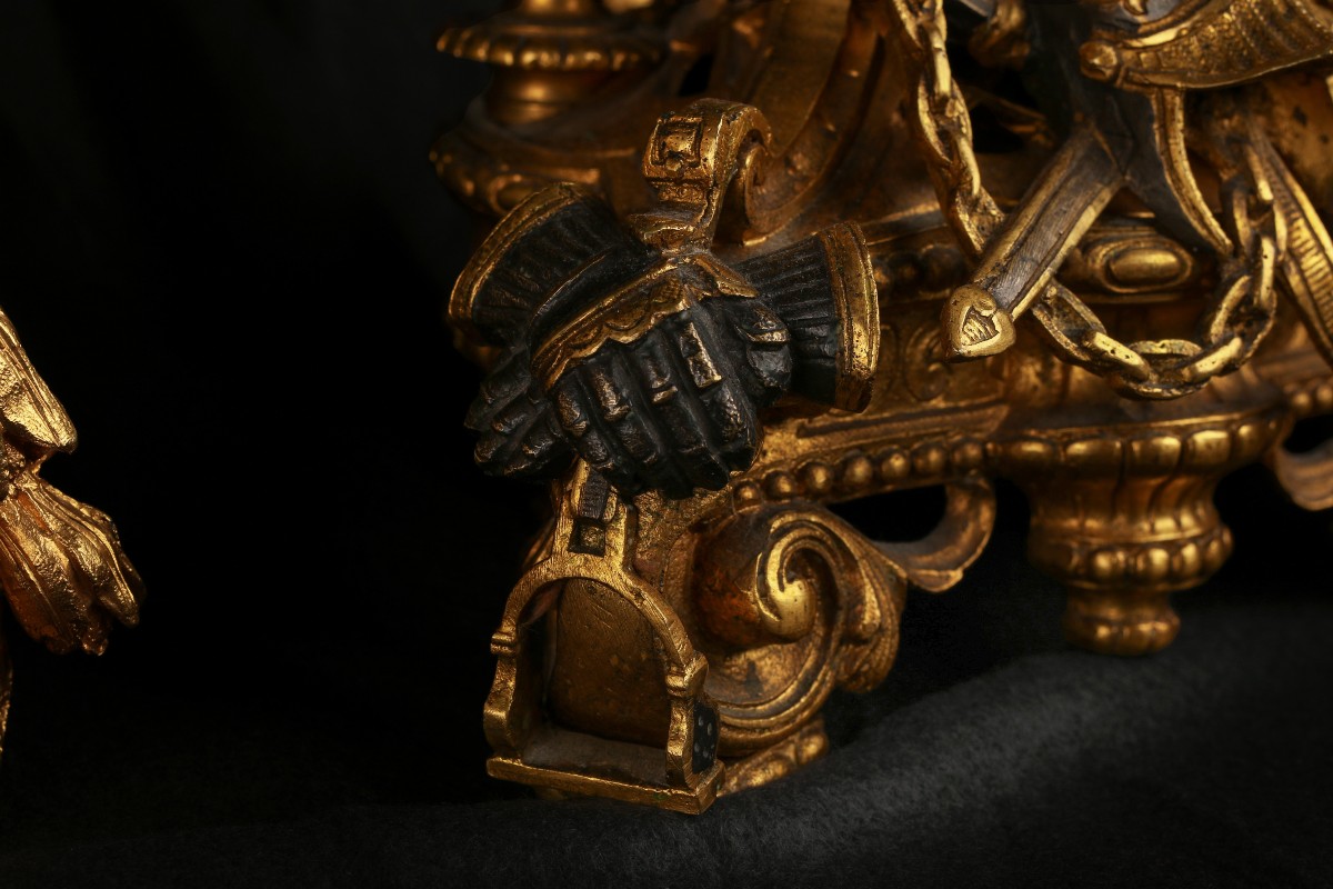 Pendule et ses candélabres -photo-3