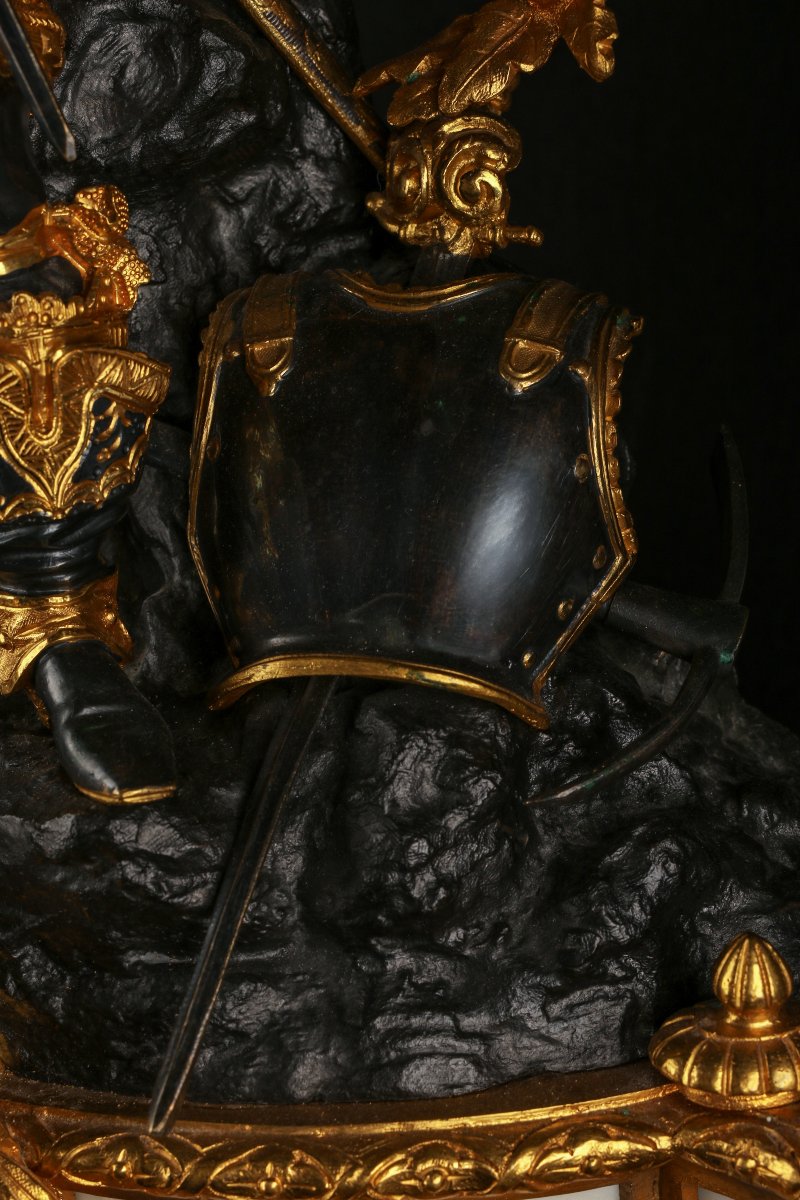 Pendule et ses candélabres -photo-6