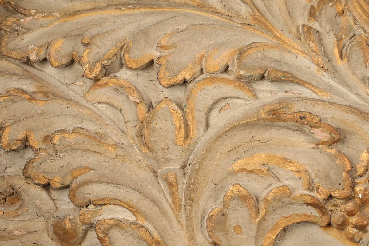 Important fronton de retable -photo-3