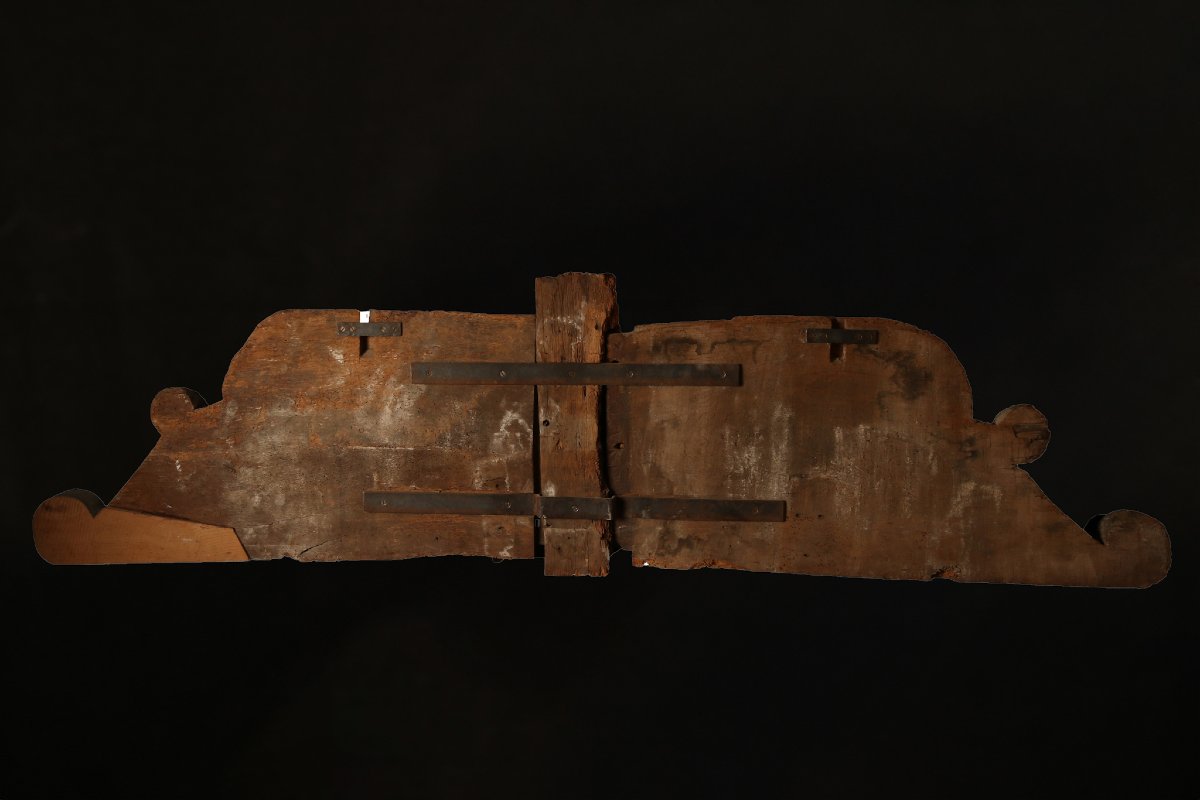 Important fronton de retable -photo-4