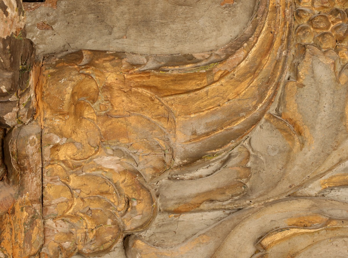 Important fronton de retable -photo-1