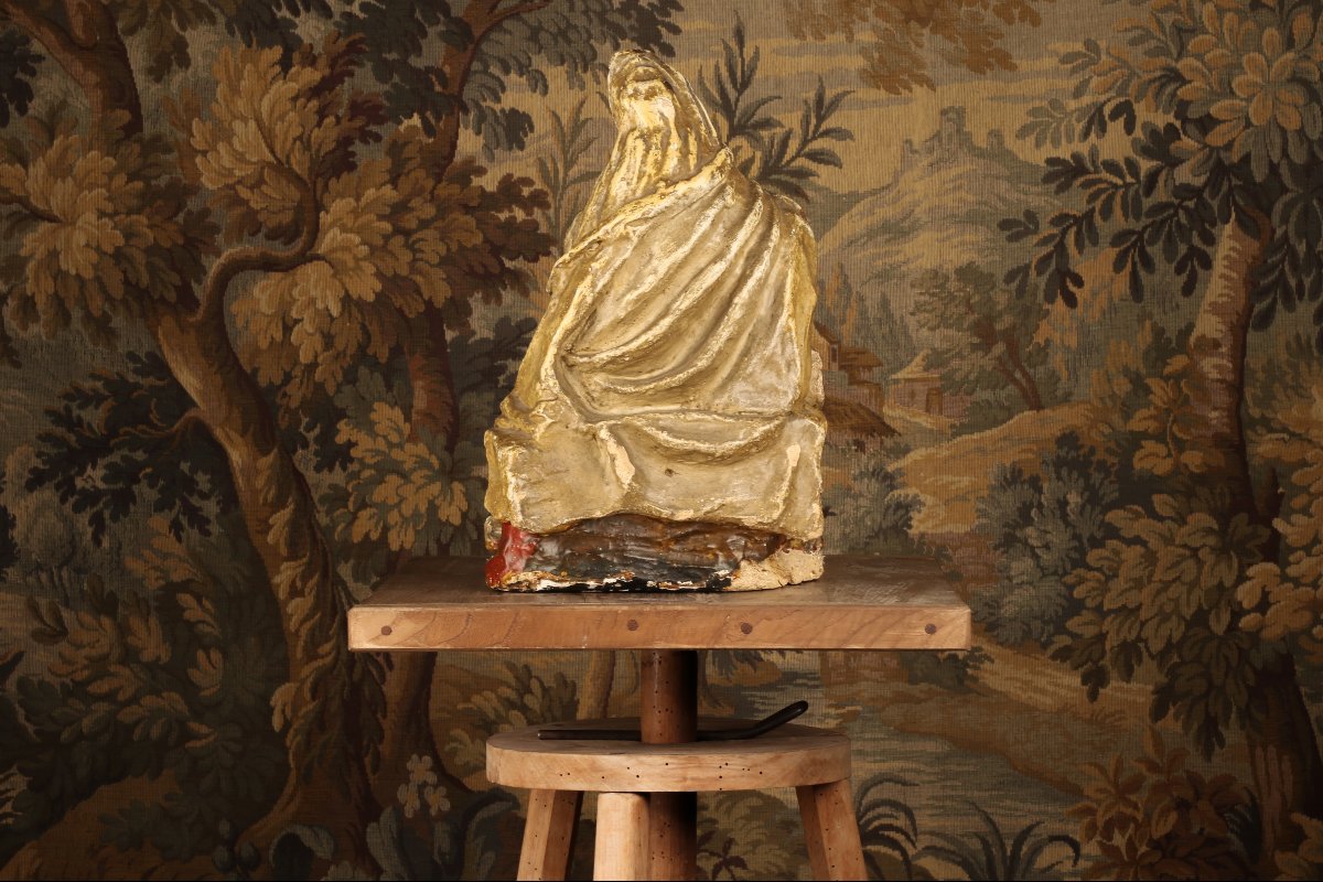 18th-century Terracotta Virgin Of Pity-photo-4