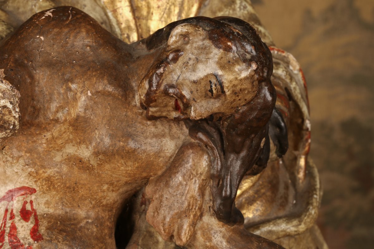18th-century Terracotta Virgin Of Pity-photo-1