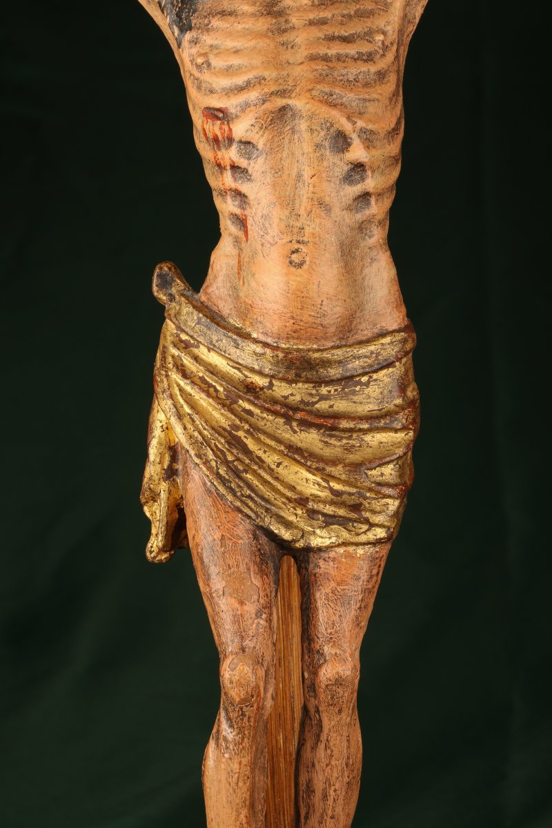 Christ en Croix Espagnol XVIIem siècle-photo-3