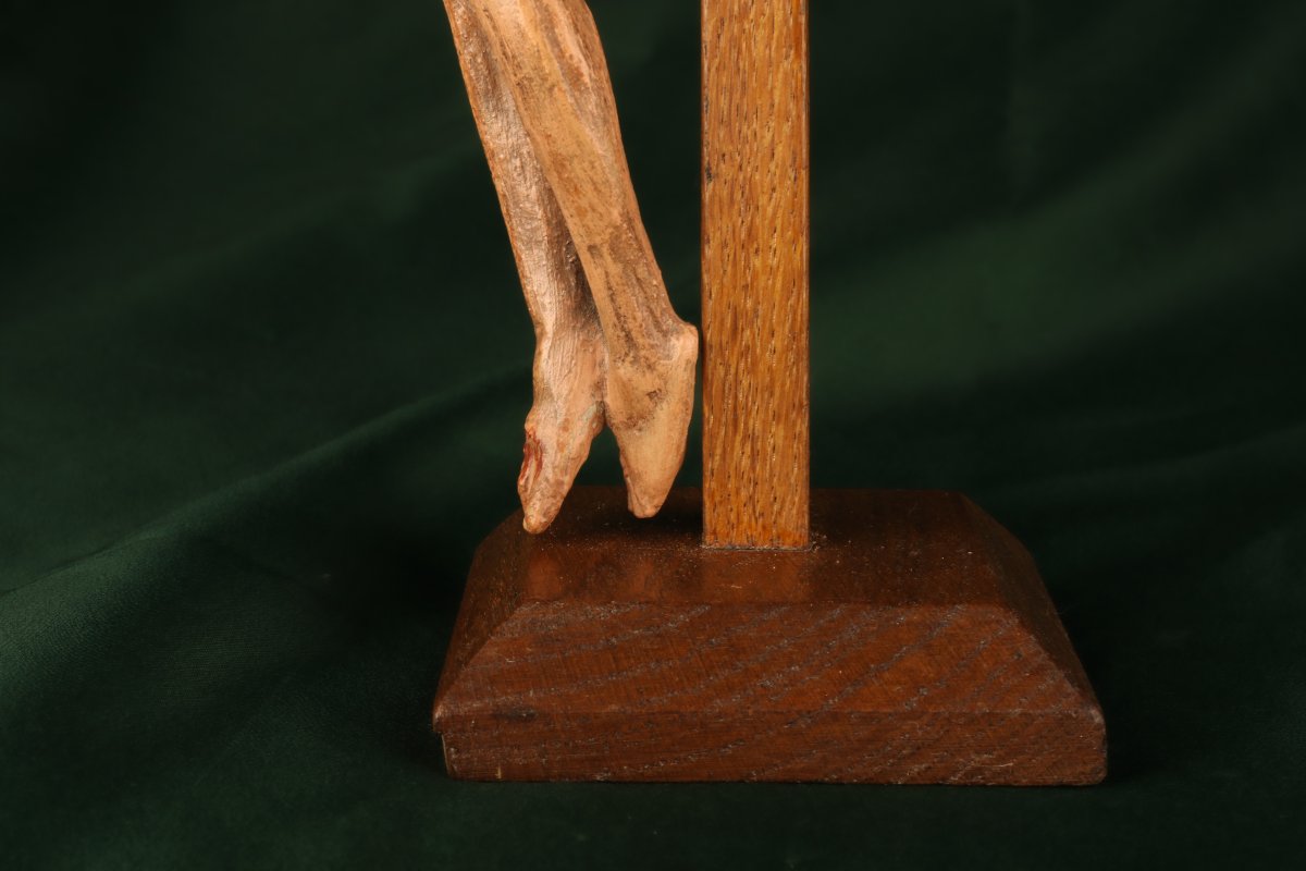Christ en Croix Espagnol XVIIem siècle-photo-5