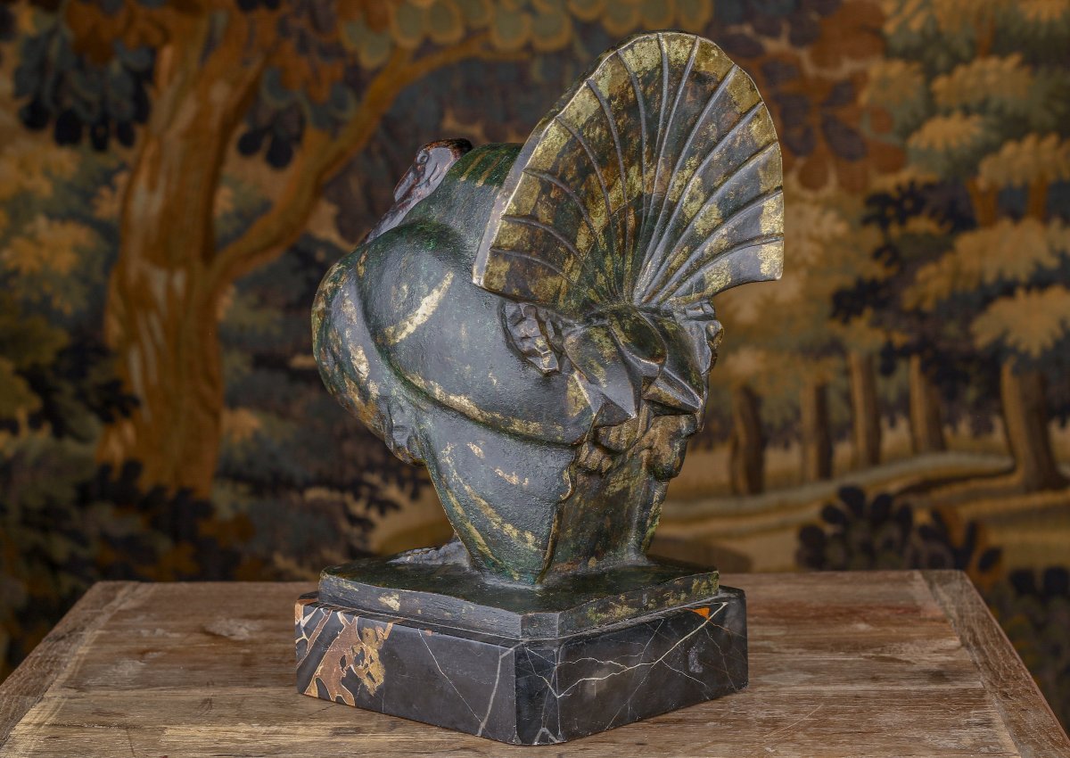 Bronze Turkey With A Patina -photo-7
