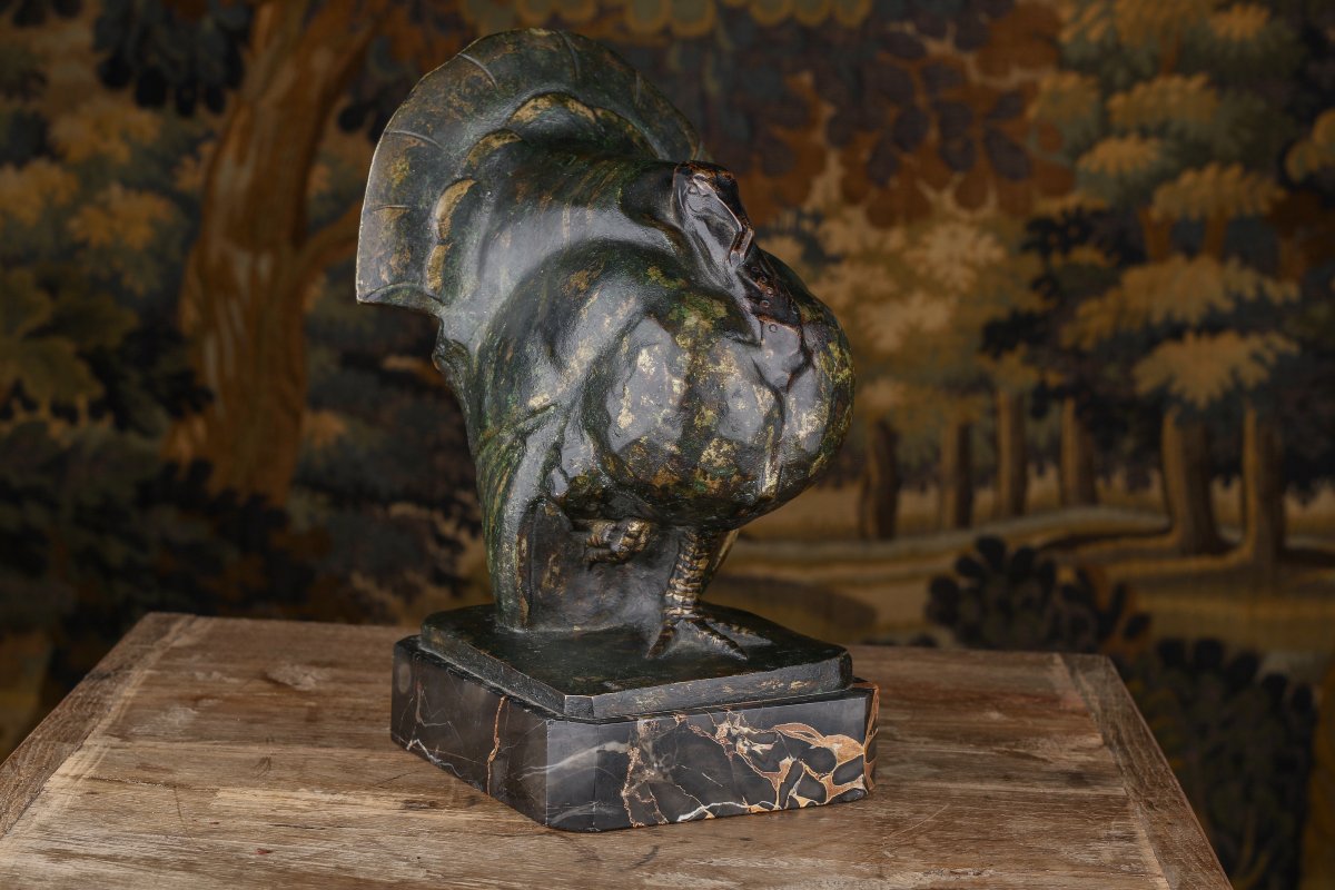 Bronze Turkey With A Patina 