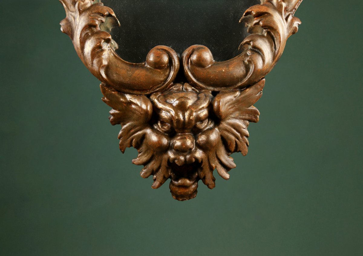 Miroir Italien d'époque XVIIIem-photo-2