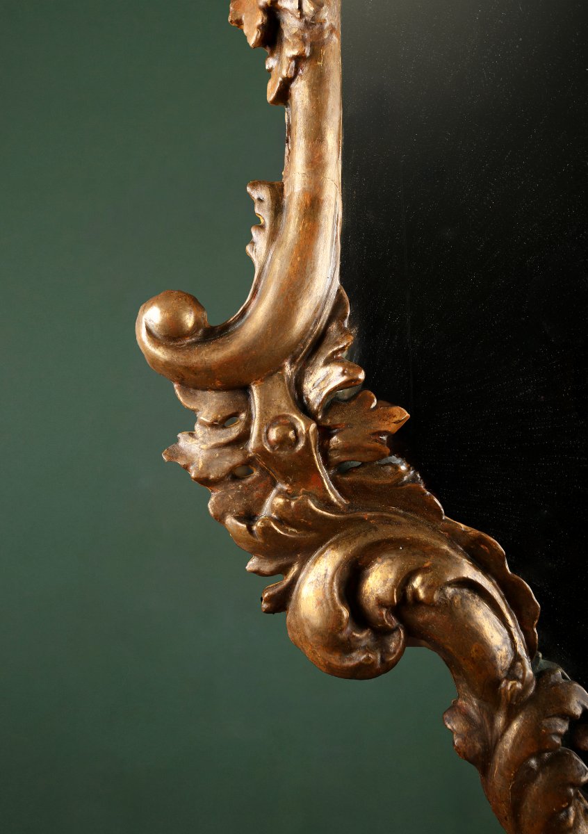 Miroir Italien d'époque XVIIIem-photo-2