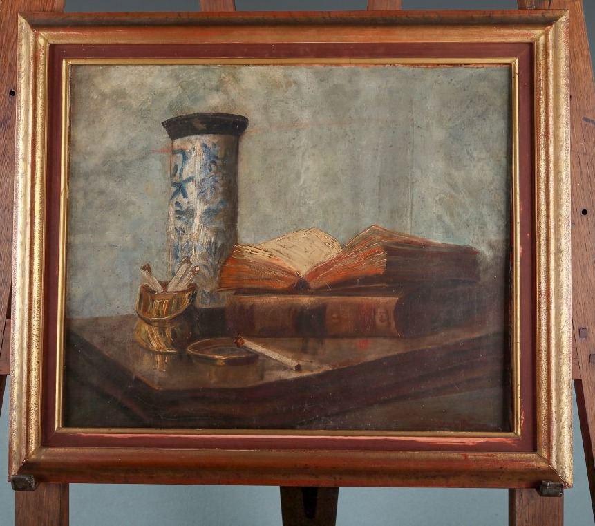 Nature morte au livre 