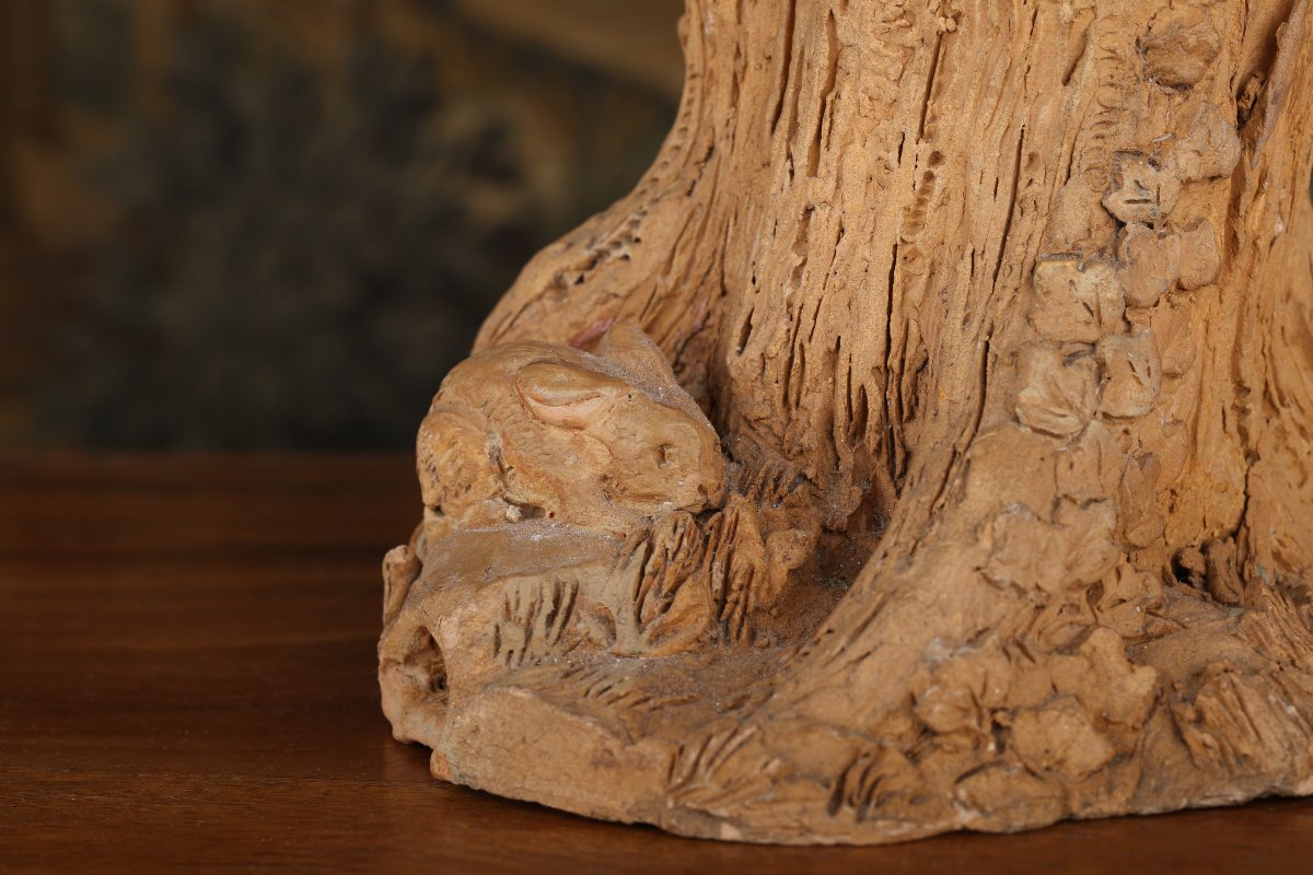 Paul François Choppin (1856–1937) Terracotta Pencil Holder-photo-3