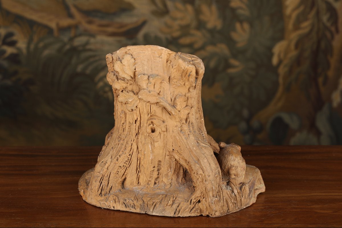 Paul François Choppin (1856–1937) Terracotta Pencil Holder-photo-5