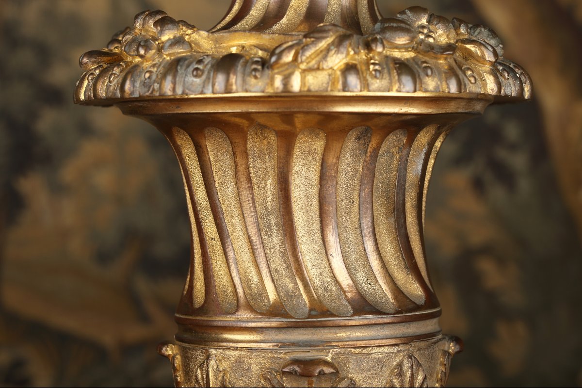 Boule de rampe d'escalier en bronze -photo-3