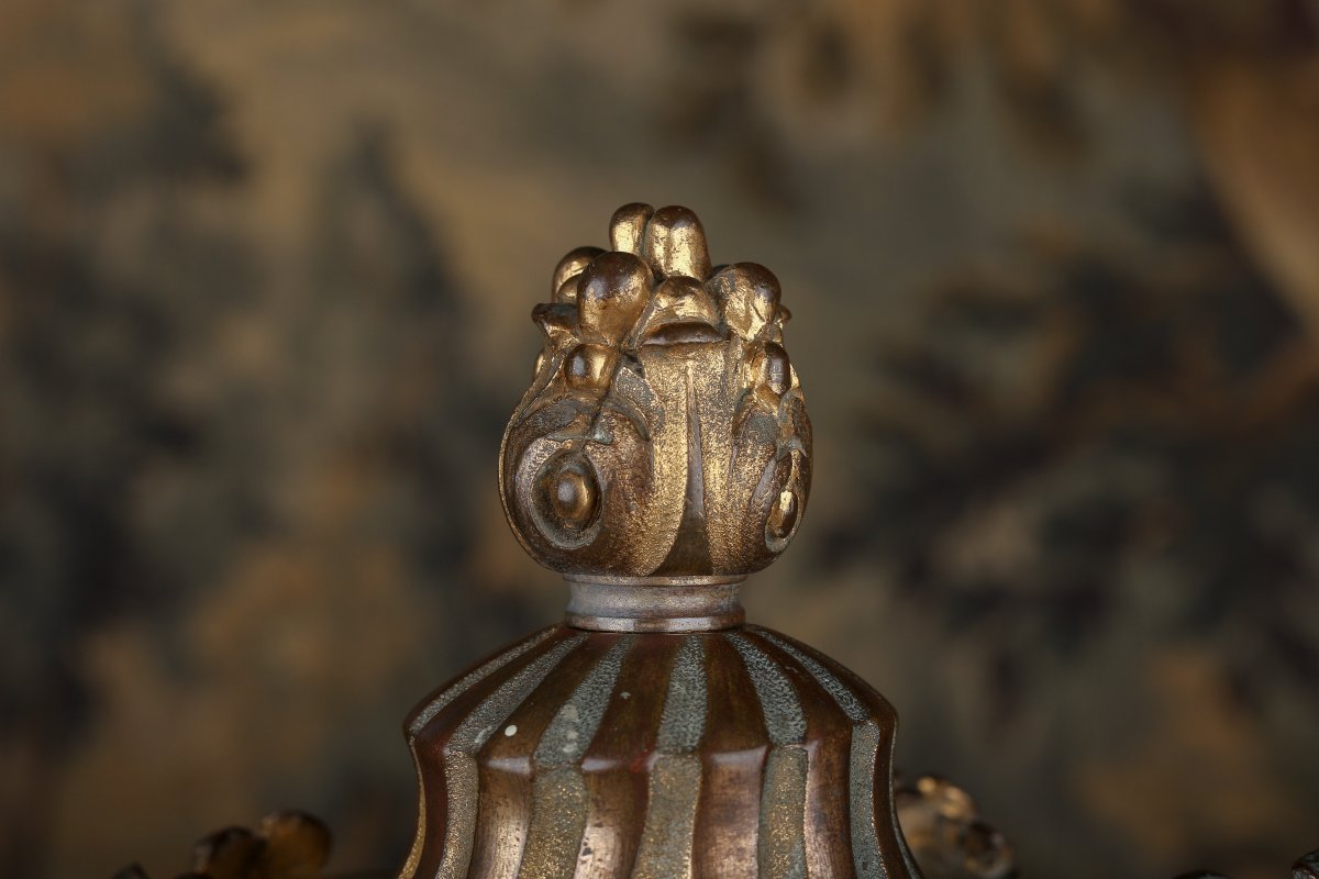 Boule de rampe d'escalier en bronze -photo-4