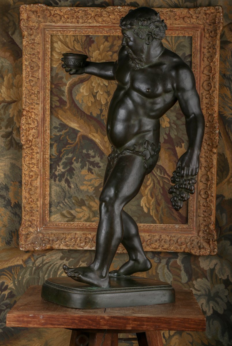 Bronze Sculpture Of "drunken Silenus" By Georg Kemper (1880–1948)-photo-2