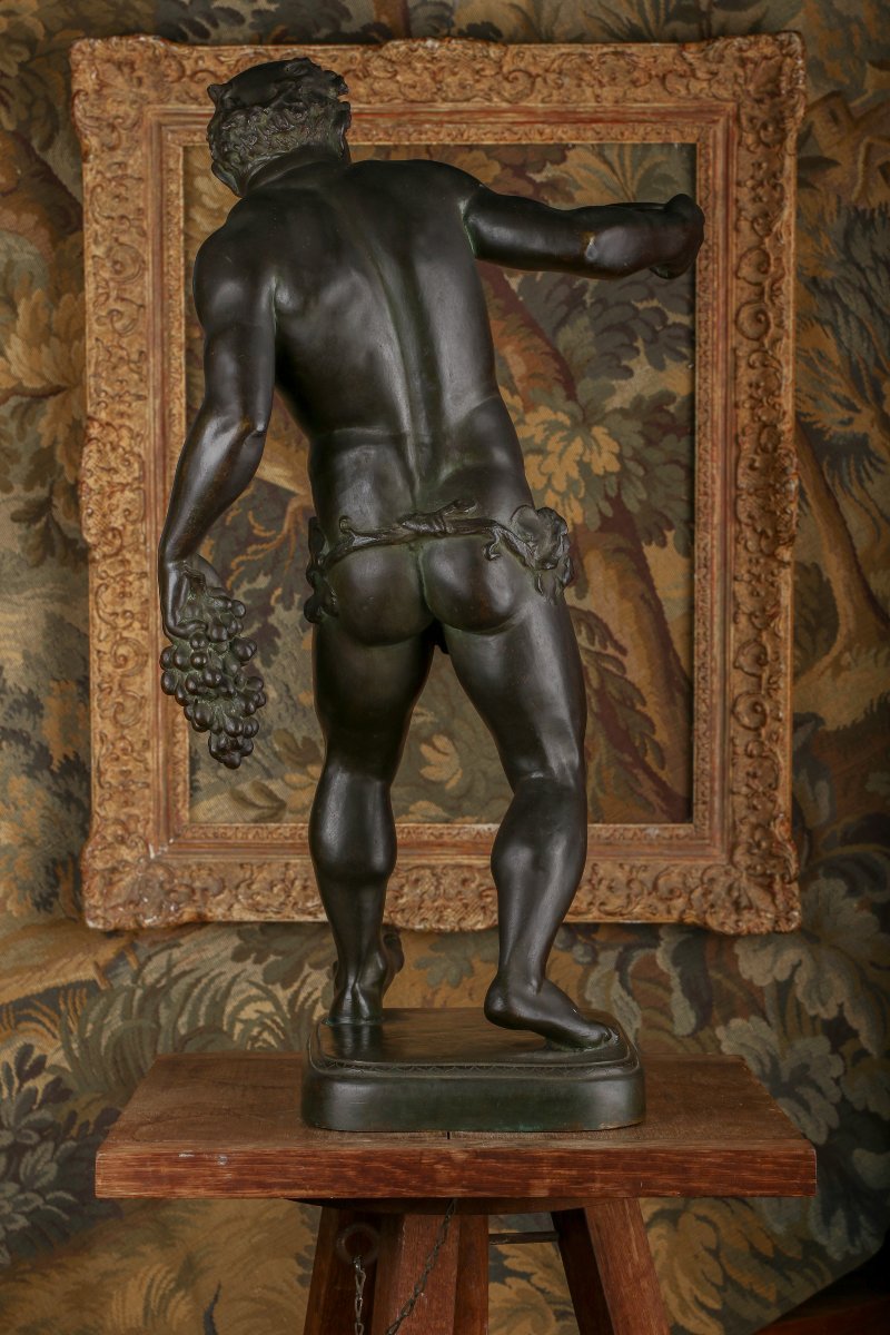 Bronze Sculpture Of "drunken Silenus" By Georg Kemper (1880–1948)-photo-3