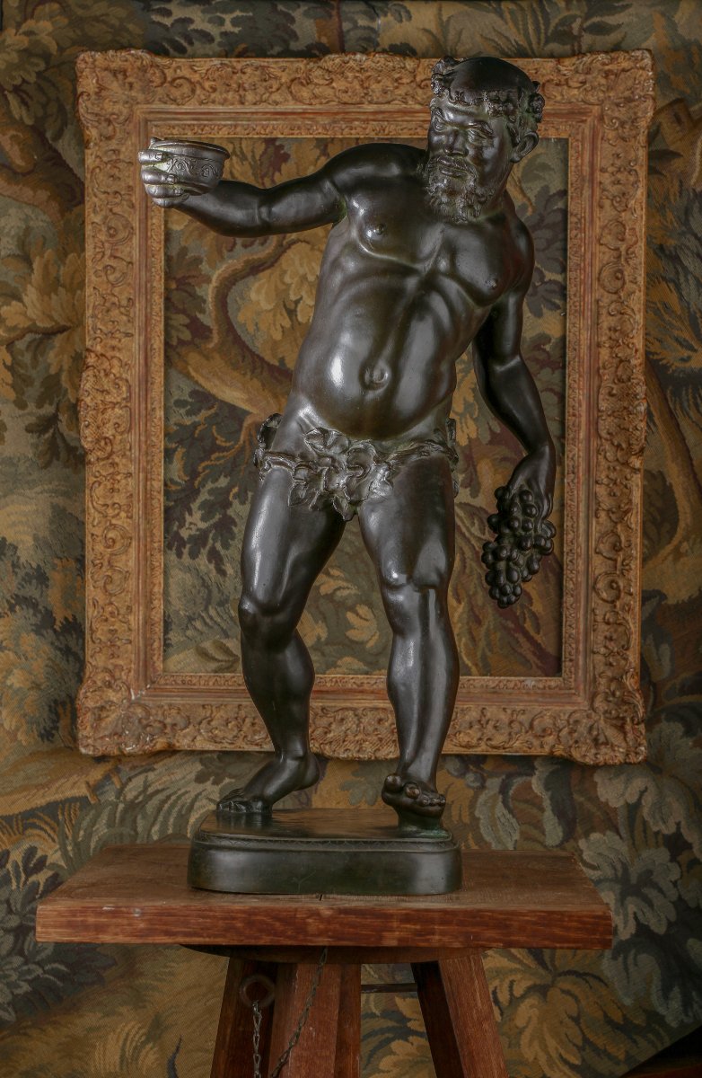 Bronze Sculpture Of "drunken Silenus" By Georg Kemper (1880–1948)