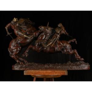 Monumental Bronze Knights 