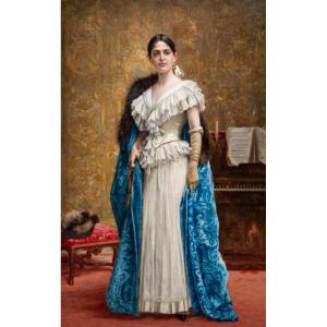 Portrait Of A Young Woman Of Quality 