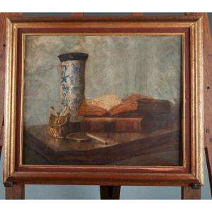 Nature morte au livre