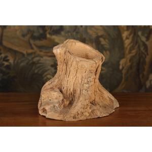 Paul François Choppin (1856-1937) Porte crayon en terre cuite