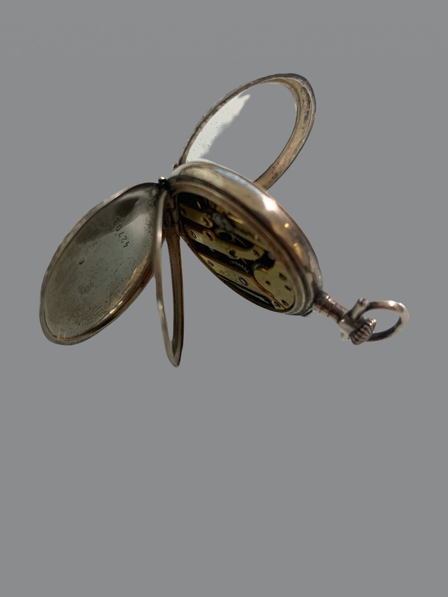 Small Solid Silver Pocket Watch-photo-1