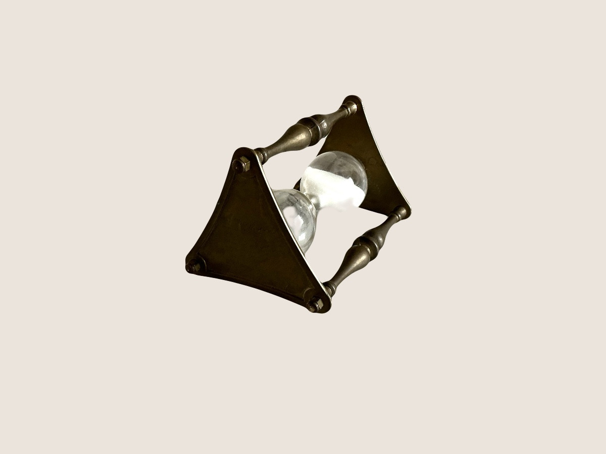 A 20th Century Bronze Hourglass-photo-2