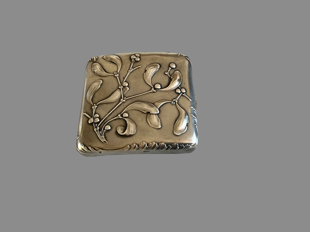 Art Nouveau Solid Silver Cigarette Case