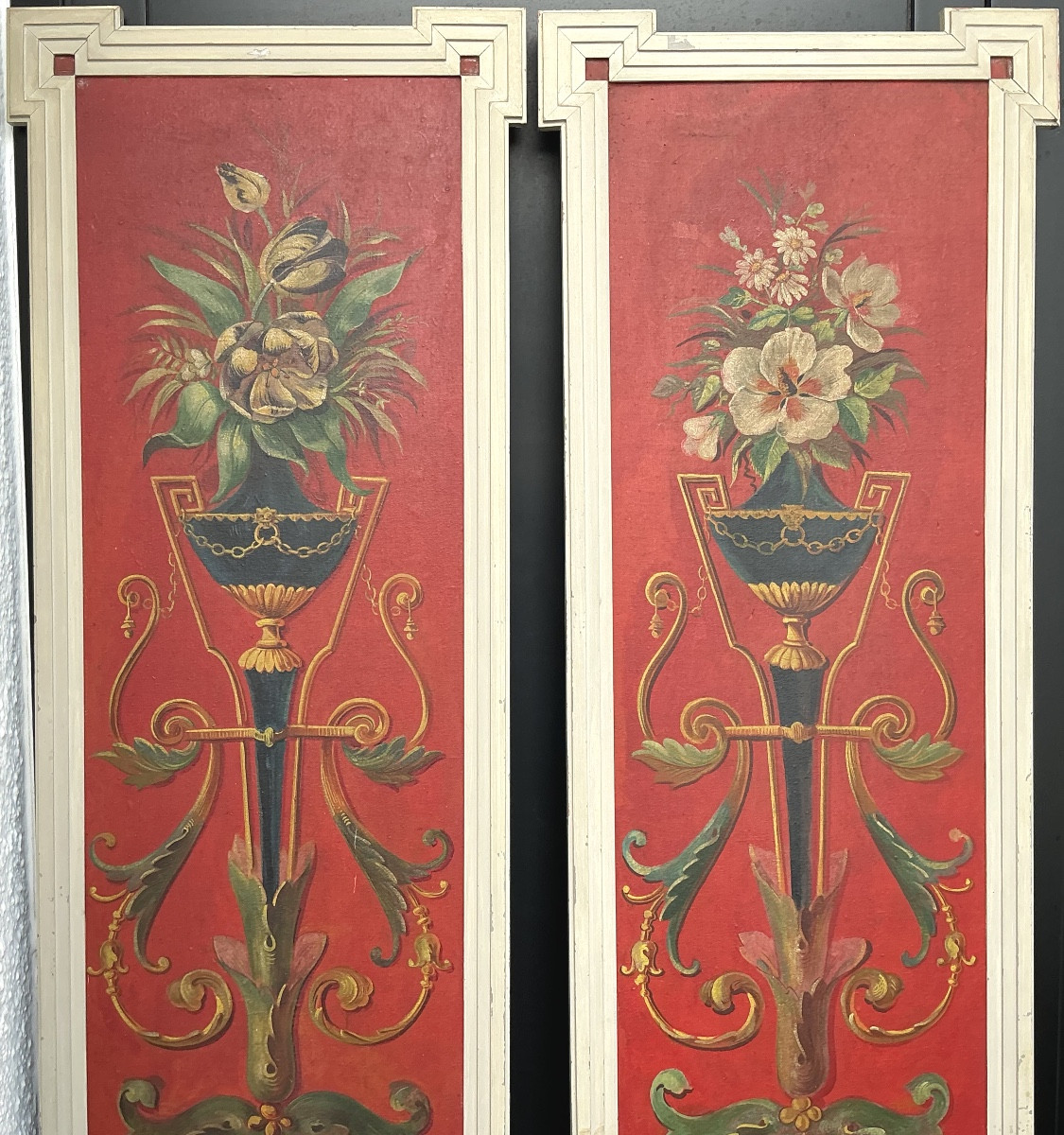A Pair Of Decorative Panels In The "berain" Style.-photo-2
