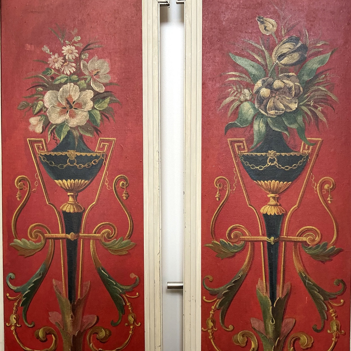 A Pair Of Decorative Panels In The "berain" Style.-photo-1