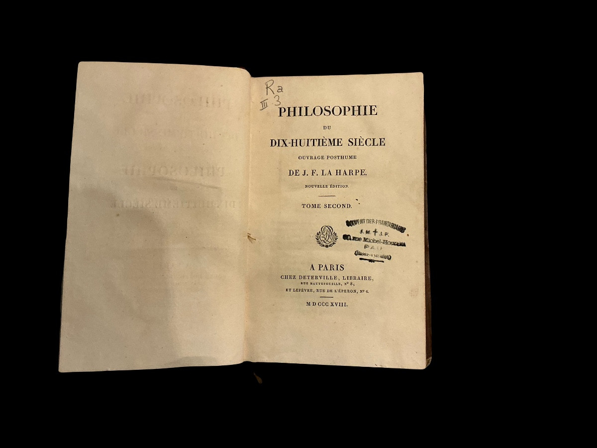 Books, High School, Or Literature Courses, By Jf La Harpe, 16 Volumes-photo-1