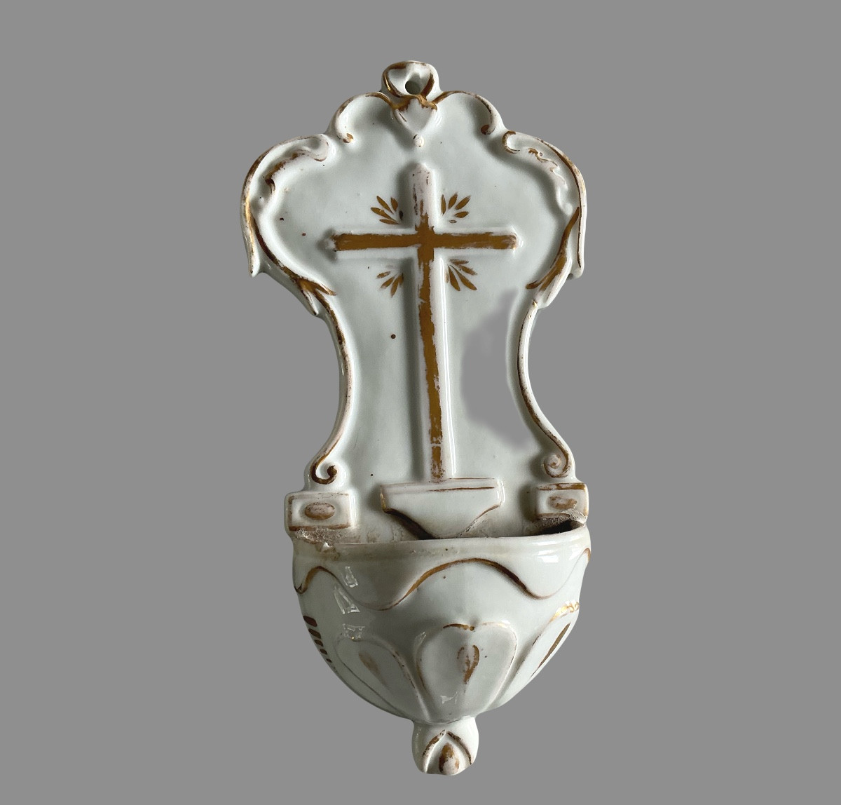A 19th Century Porcelain Benitier