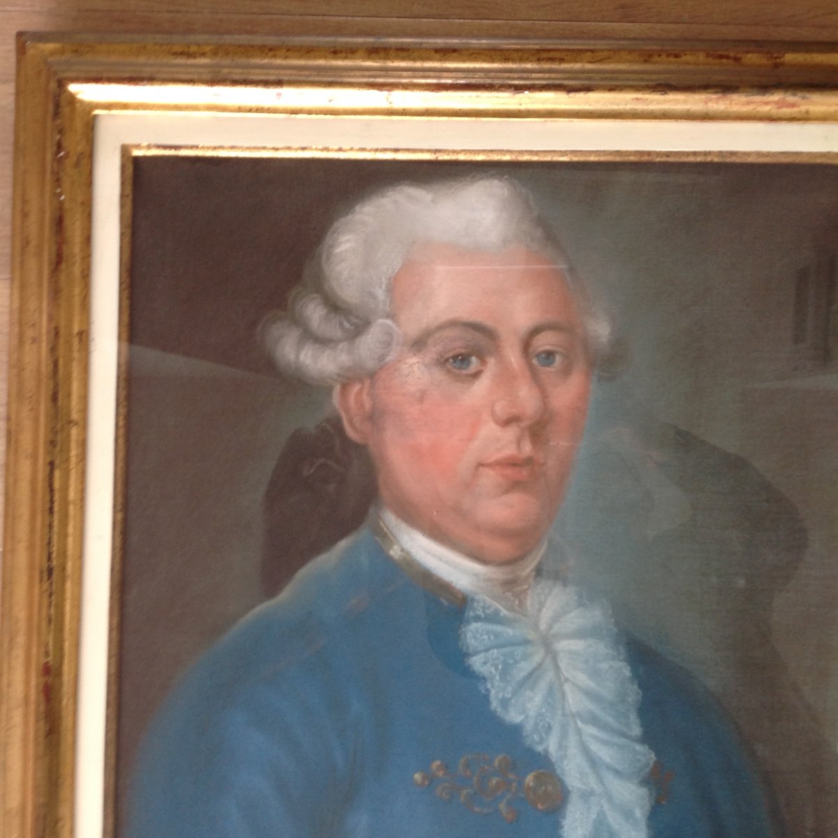Pastel Of A Gentleman, Late 18th Century-photo-2