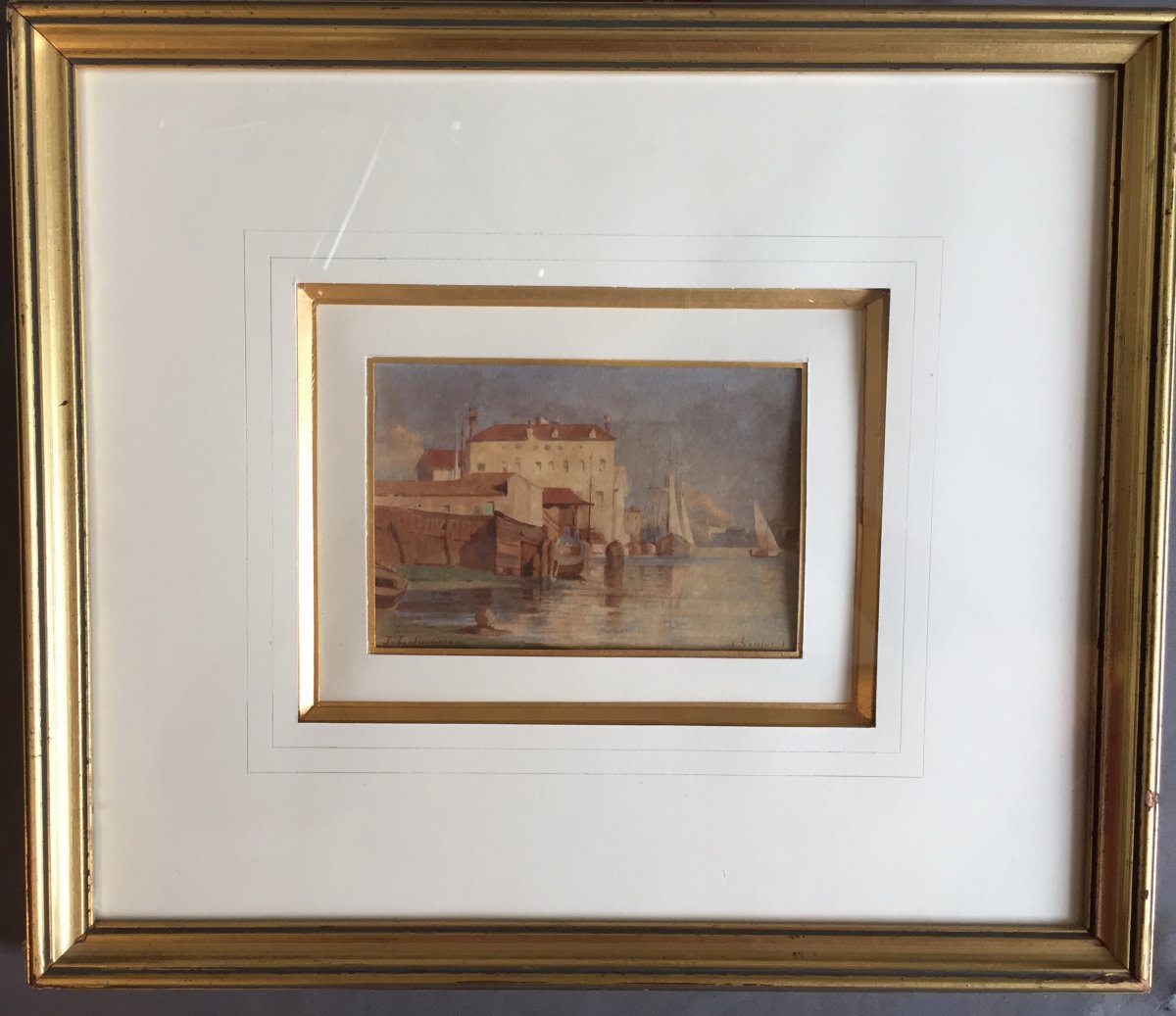 Watercolor Of Venice, View Of The Arsenal-photo-2
