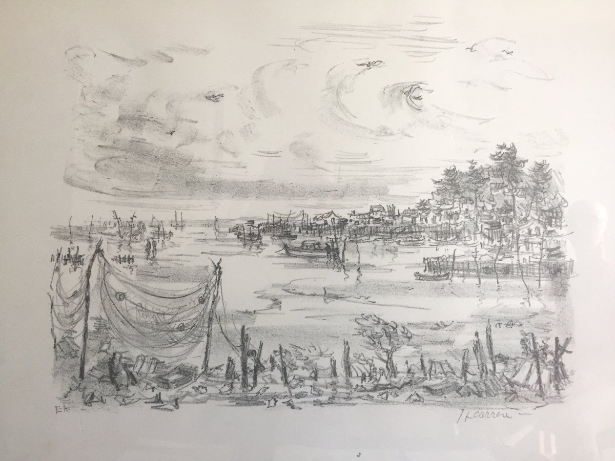 Vue du Bassin  d'Arcachon par Jean Gérard CARRERE