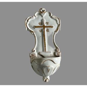 A 19th Century Porcelain Benitier