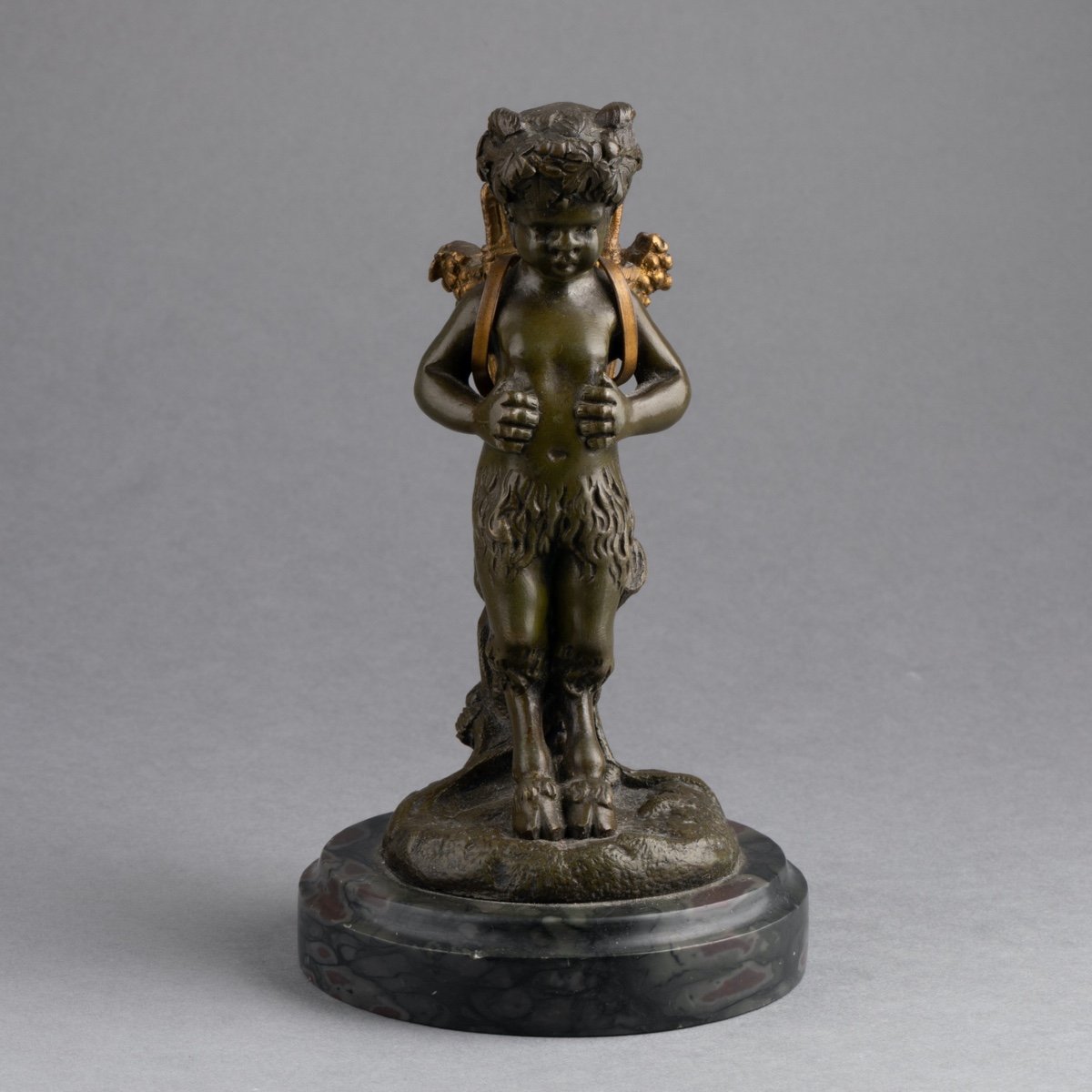 Bronze Of A Child Faun, After Claude Michel Dit Clodion (1738-1814), 19th Century-photo-4