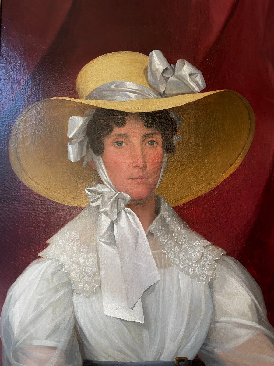Portrait D’été : Femme Au Chapeau, XIXe Siècle -photo-4