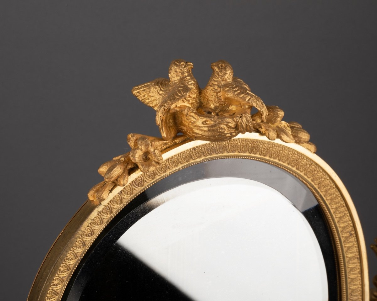 Miroir Psyché D’époque Empire, Début XIXe Siècle-photo-3