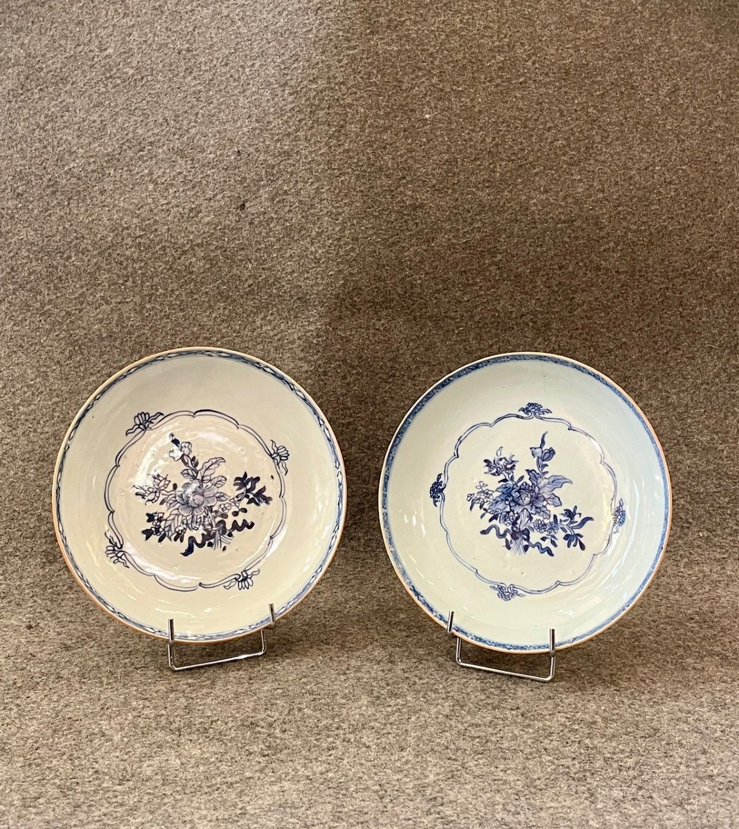 Deux Assiettes Chinoises, XIXe Siècle -photo-3