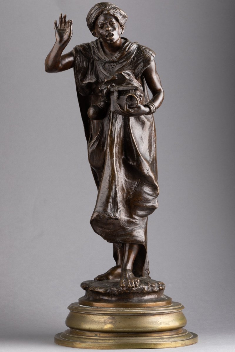 Orientalist Bronze Signed Auguste Louis Lalouette (1826-1883)