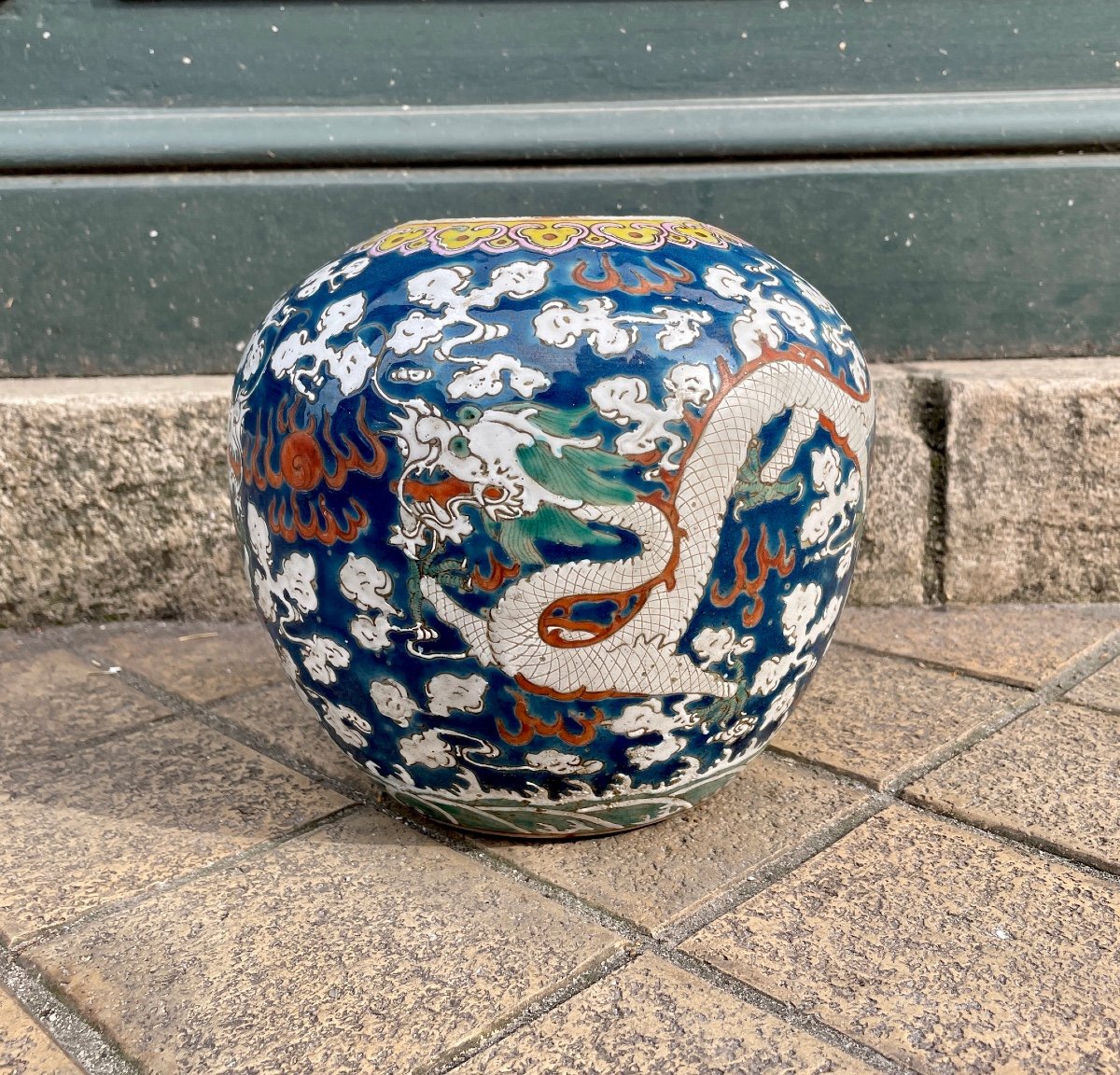 Vase En Porcelaine De Chine, Fin XIXe -photo-3