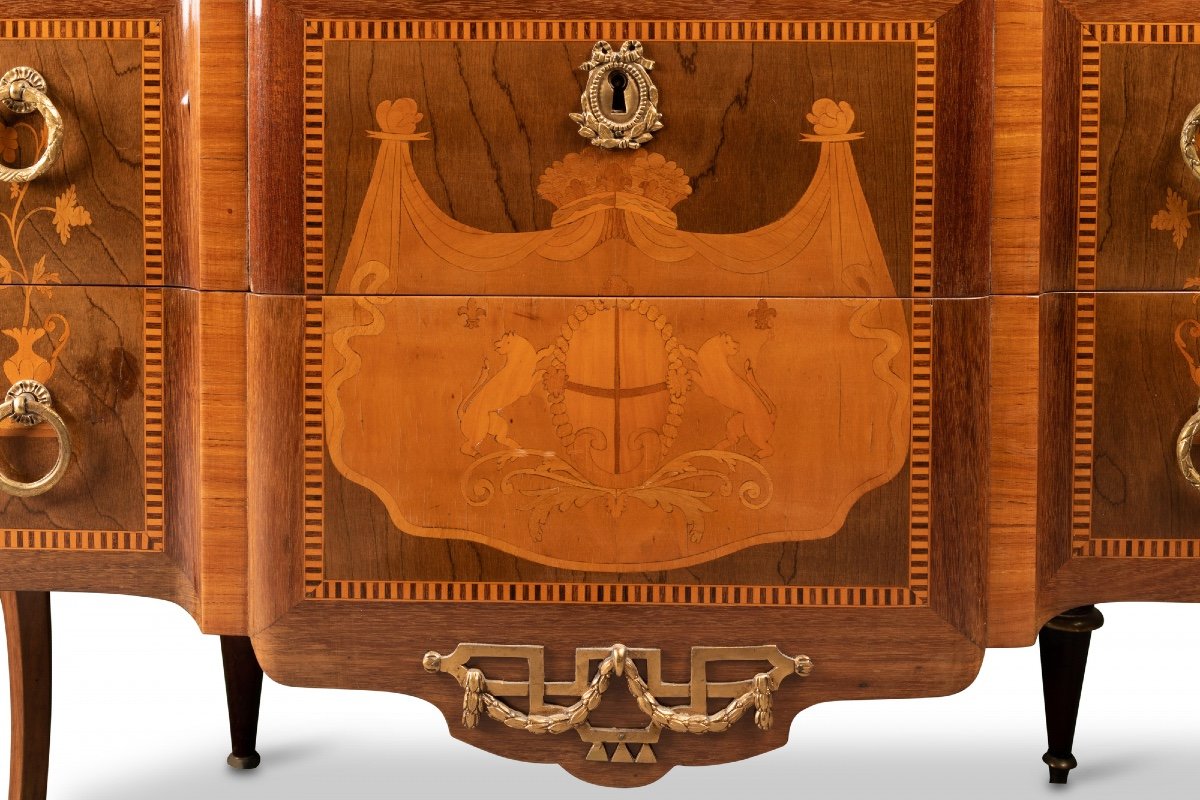 Louis XVI Style Chest Of Drawers, 19th Century-photo-2