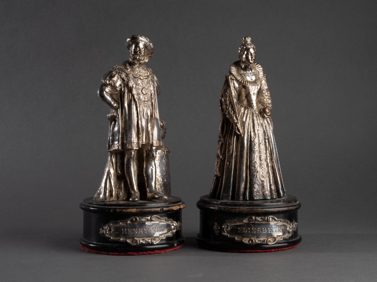 Silvered Bronze Sculptures, 19th Century