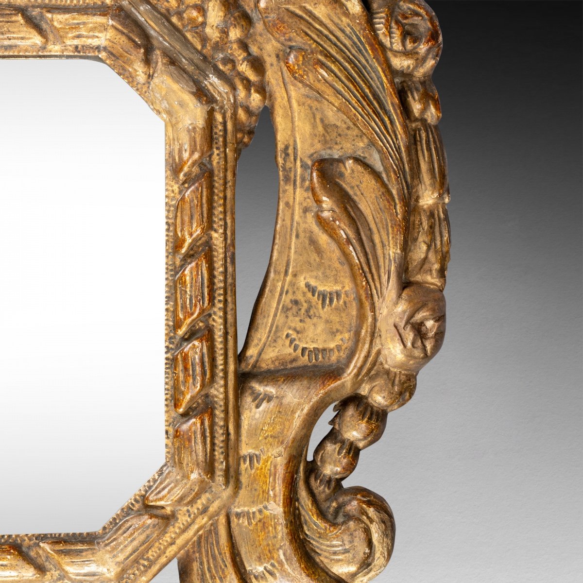Miroir Italien, D’époque XVIIe Siècle-photo-3