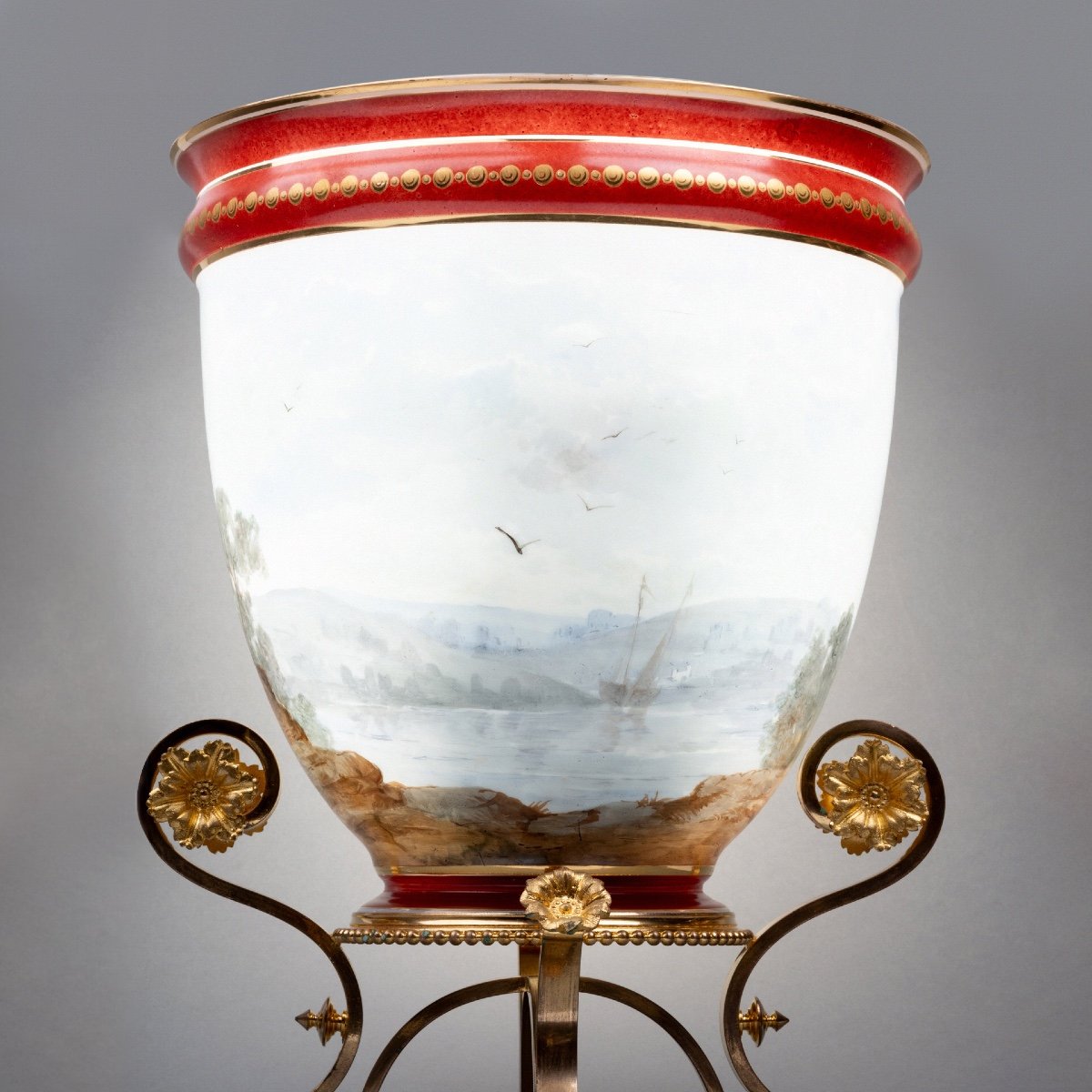 Opaline Vase By Baccarat, Dated 1869-photo-3