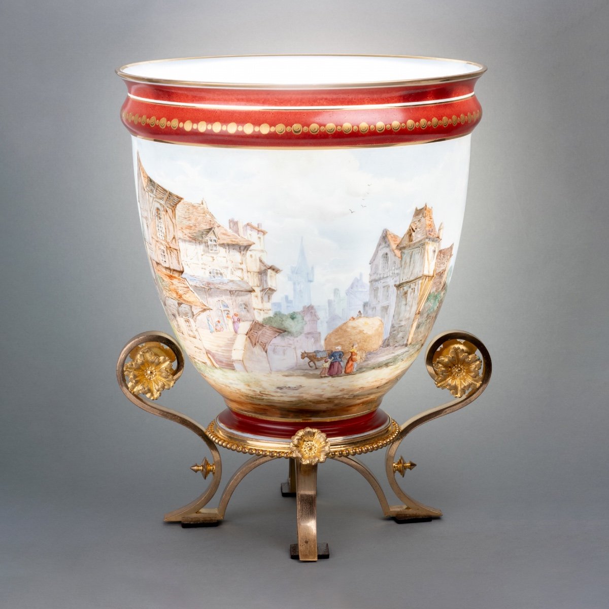 Opaline Vase By Baccarat, Dated 1869