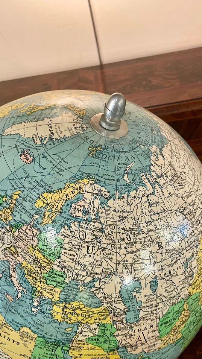 Large Girard Barrère Thomas Globe, Between 1935 And 1939-photo-3
