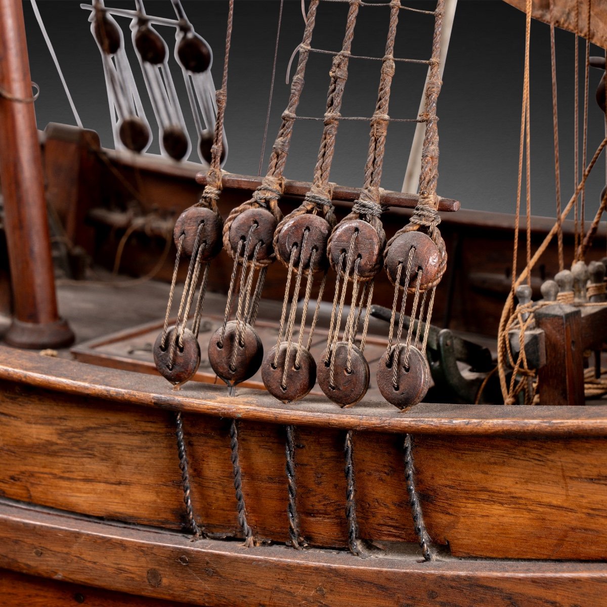 Model Of A Dutch Boat, 19th Century-photo-1