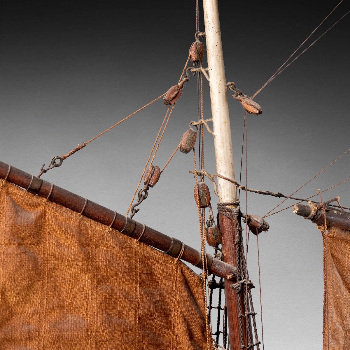 Model Of A Dutch Boat, 19th Century-photo-2